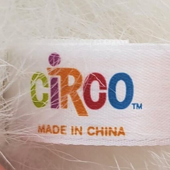 Circo White Maltese Puppy‎ Dog Stuffed Animal Plush 8 Inch Pink Bow Little Toy - Picture 8 of 9